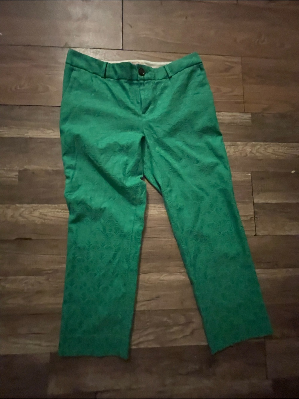 Banana Republic Emerald Green Cropped Dress Pants